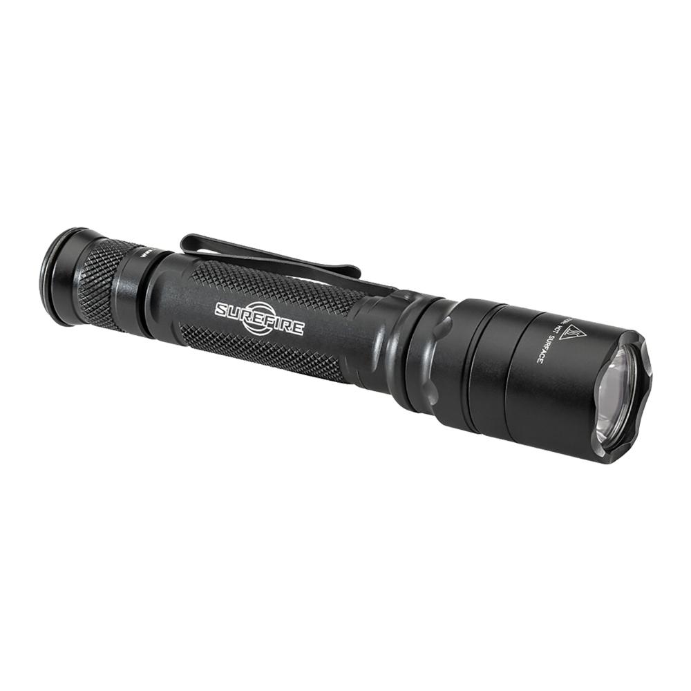Surefire EDCL2-T Dual Output Everyday Carry Flashlight 1200 Lumens Black Picture of Surefire Llc EDC TACT 6V 5/1200 LU WH LED ALUM BLK TYPE 3 ANO TACT SWITCH