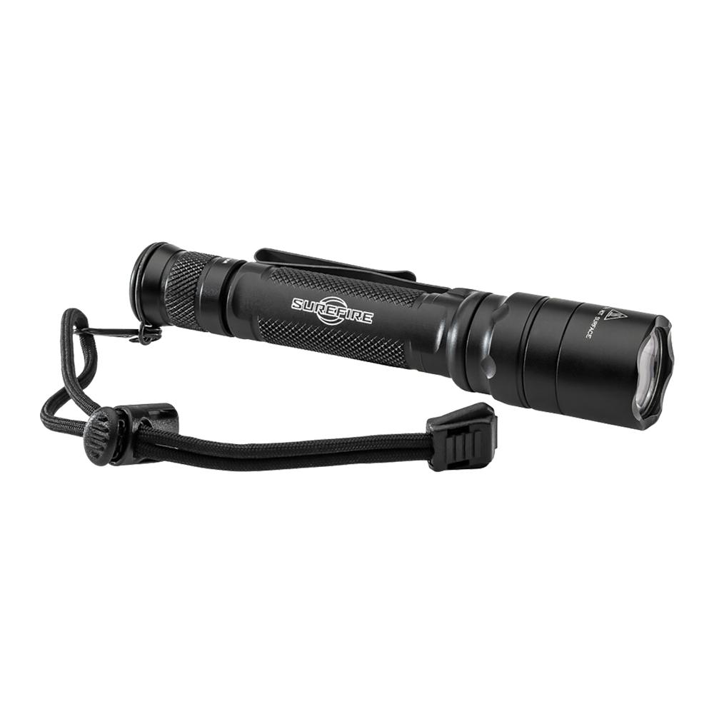 Surefire EDCL2-T Dual Output Everyday Carry Flashlight 1200 Lumens Black Picture of Surefire Llc EDC TACT 6V 5/1200 LU WH LED ALUM BLK TYPE 3 ANO TACT SWITCH