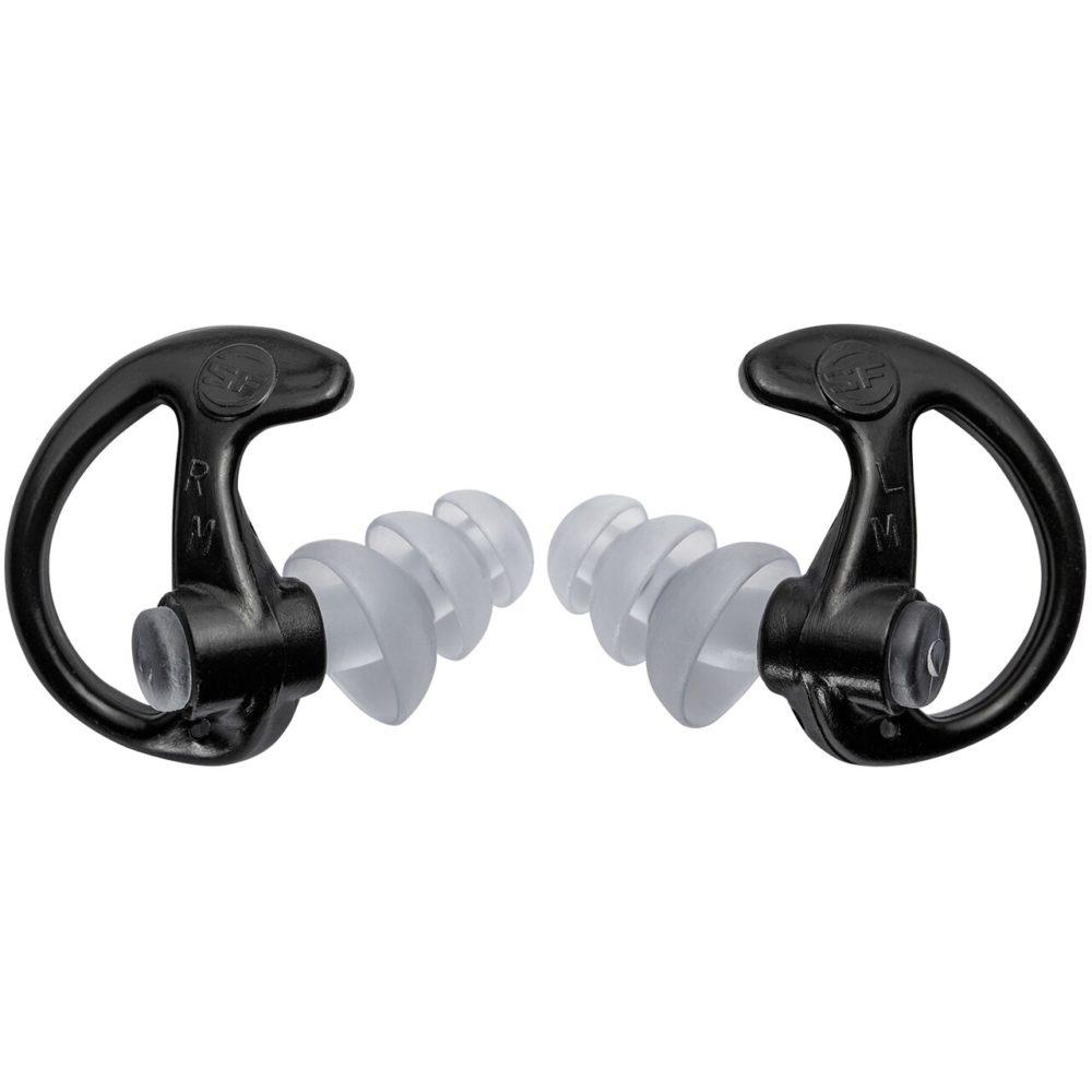 Surefire EP5 Sonic Defenders Max Full-Block Flanged Earplugs 26 NRR Black 1 Pair Picture of Surefire Llc TRIPLE FLANGED FULL BLOCK EARPLUGS MEDIUM 1 PAIR BLACK