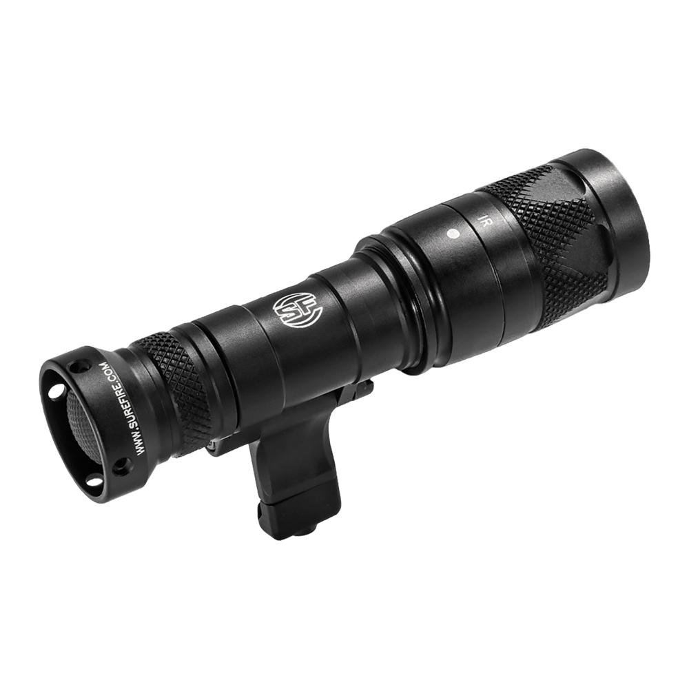 Surefire Mini Infrared Scout Light Pro 250 Lumens Black Picture of Surefire Llc SCOUT LIGHT VAMP WH/INFR LEDS 250 LU/100mW IR BLK Z68 ON/OFF TAILCAP