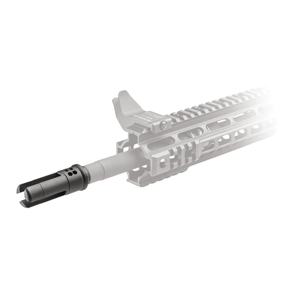 Surefire Warcomp Flash Hider Suppressor Adaptor .223 Cal/5.56mm 1/2-28 Thread Picture of Surefire Llc PORTED 3 PRONG FLASH HIDER SUPPRESSOR ADPT 556 SOCOM 1/2-28