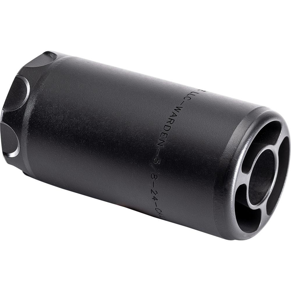 Surefire Warden Direct-Thread Muzzle Device 5/8-24 for 5.56mm and 7.62mm Picture of Surefire Llc WARDEN BLAST REGULATOR 5/8-24 THREAD-ON BLACK