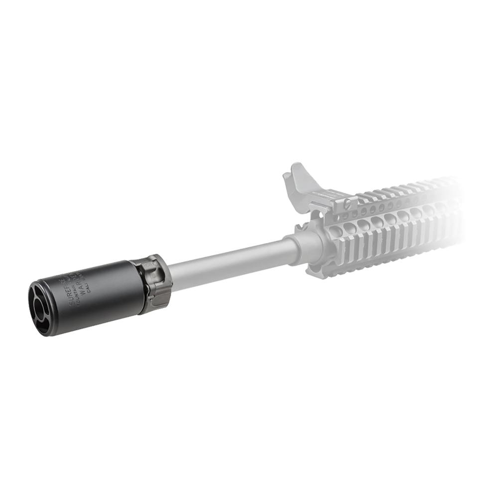 Surefire Warden Muzzle Device Fast-Attach Blast Regulator Black Picture of Surefire Llc WARDEN-BLAST REGULATOR MULTI CALIBER BLACK