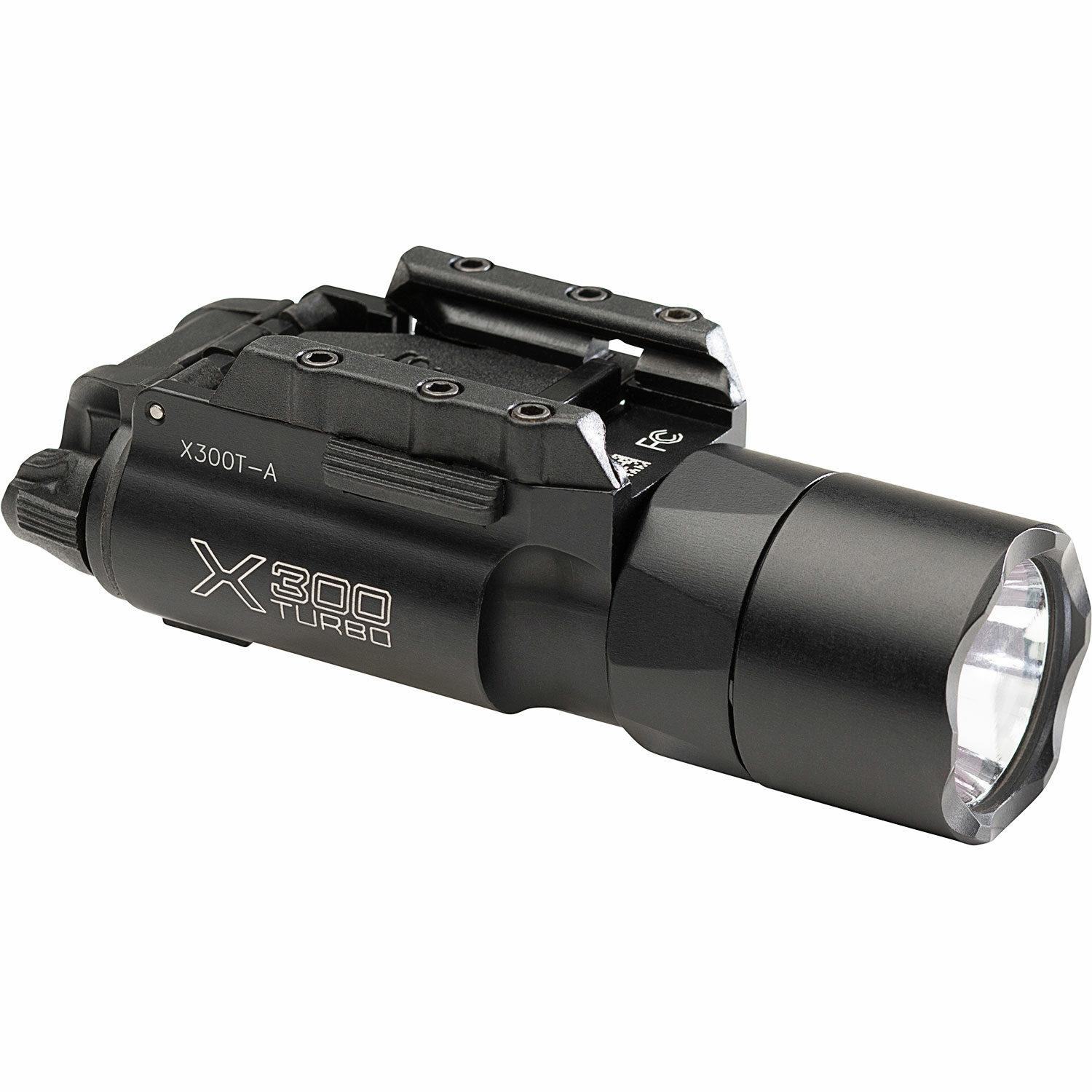 Surefire X300T-A Turbo Weapon Light Pic Mount 650 Lumens Black Picture of Surefire Llc X300 TURBO WEAPON LIGHT 6V UNI/PIC LEVER-LATCH MOUNT BLK PUSH/TOGGLE