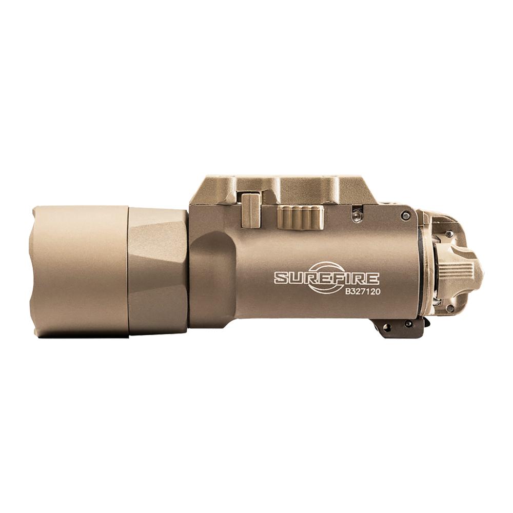 Surefire X300U-A Ultra-High-Output LED Handgun Weapon Light 1000 Lumens Tan Picture of Surefire Llc X300 ULTRA WLPIC RAIL MOUNT 1K LUMENS TAN Z-XBC PUSH/TOGGLE SWITCH