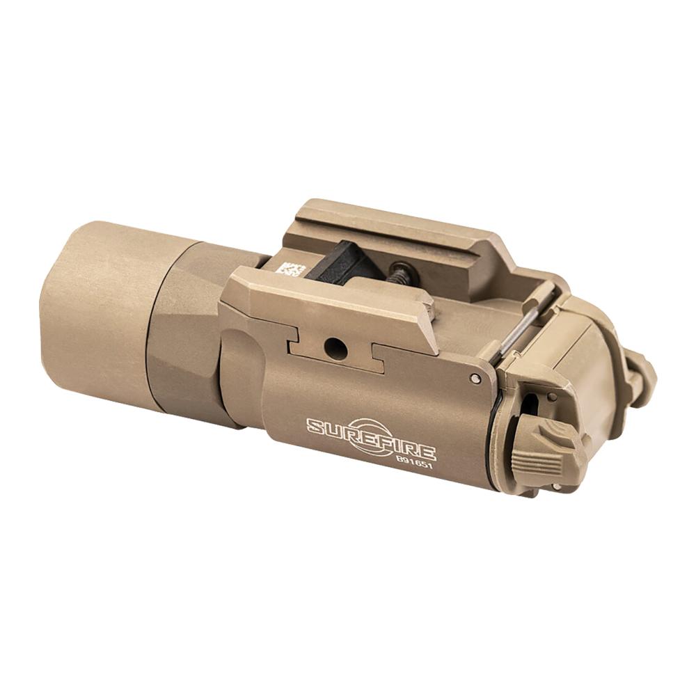 Surefire X300U-B Ultra-High-Output LED Handgun Weapon Light 1000 Lumens Tan Picture of Surefire Llc X300 ULTRA WL PIC RAIL MOUNT 1K LU TAN Z-XBC PUSH/TOGGLE SWITCH