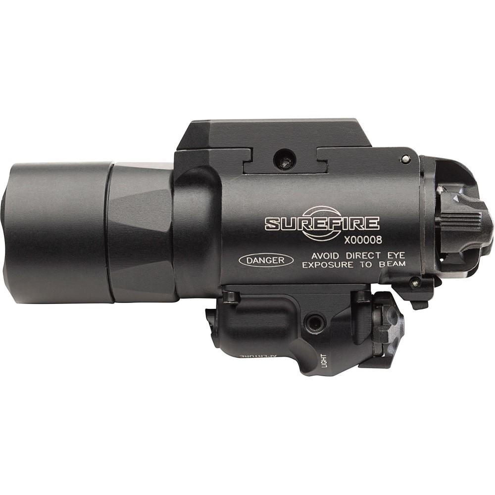 Surefire X400T-A Weapon Light with Red Laser 650 Lumens Black Picture of Surefire Llc X400 TURB6V-UNIV-PICTNY THMBSCRW RAILMNT 635 nM RED LASER BLK Z-XBC