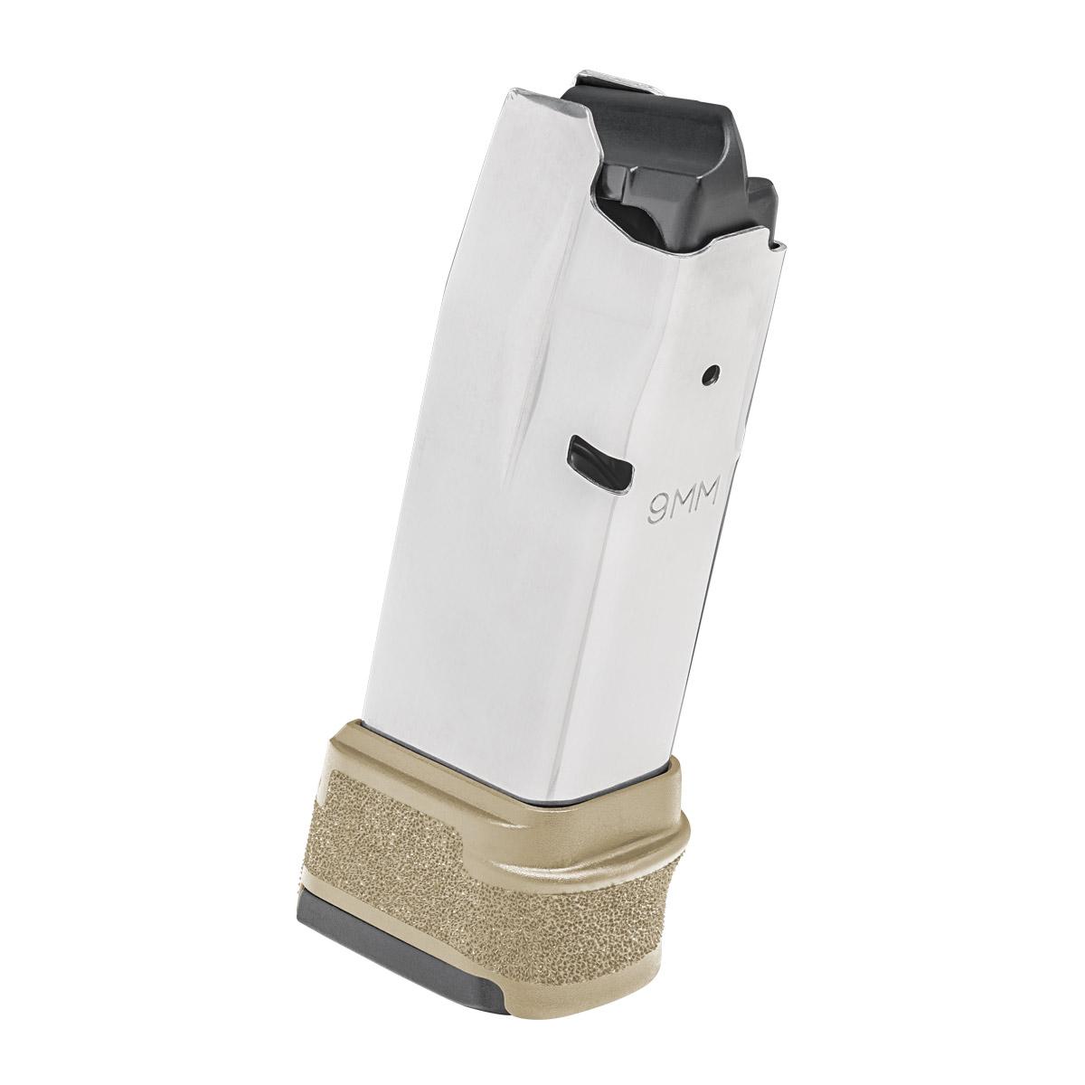 Springfield Armory Hellcat Handgun Magazine 9MM 15/rd Flat Dark Earth w/sleeve Picture of Springfield Armory Hellcat 15 Round Magazine 9-MM Flat Dark Earth w/sleeve