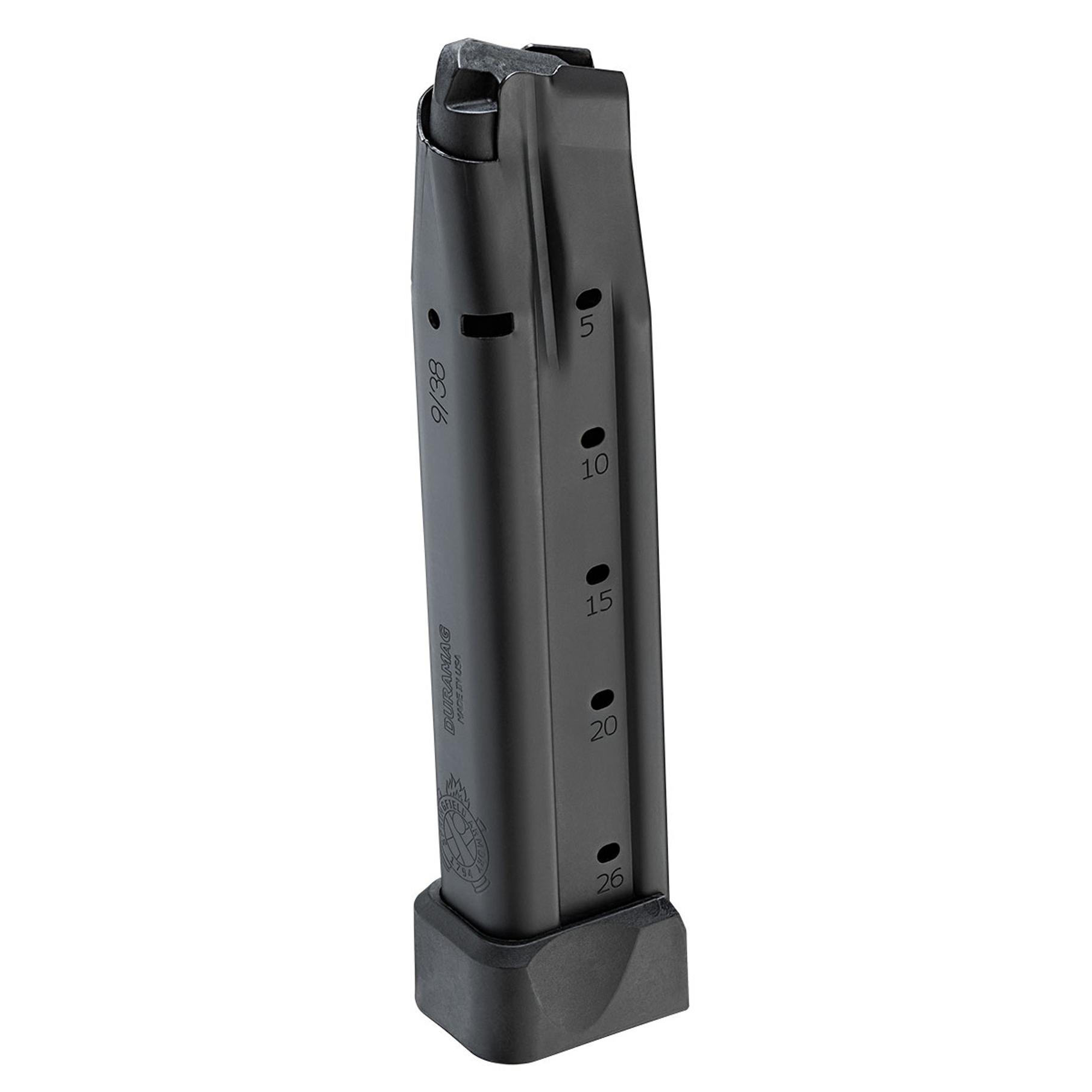 Springfield Handgun Magazine for 1911 DS Prodigy Black 9mm Luger 26/rd Picture of Springfield Armory 9mm 26RND 1911 DS MAGAZINE