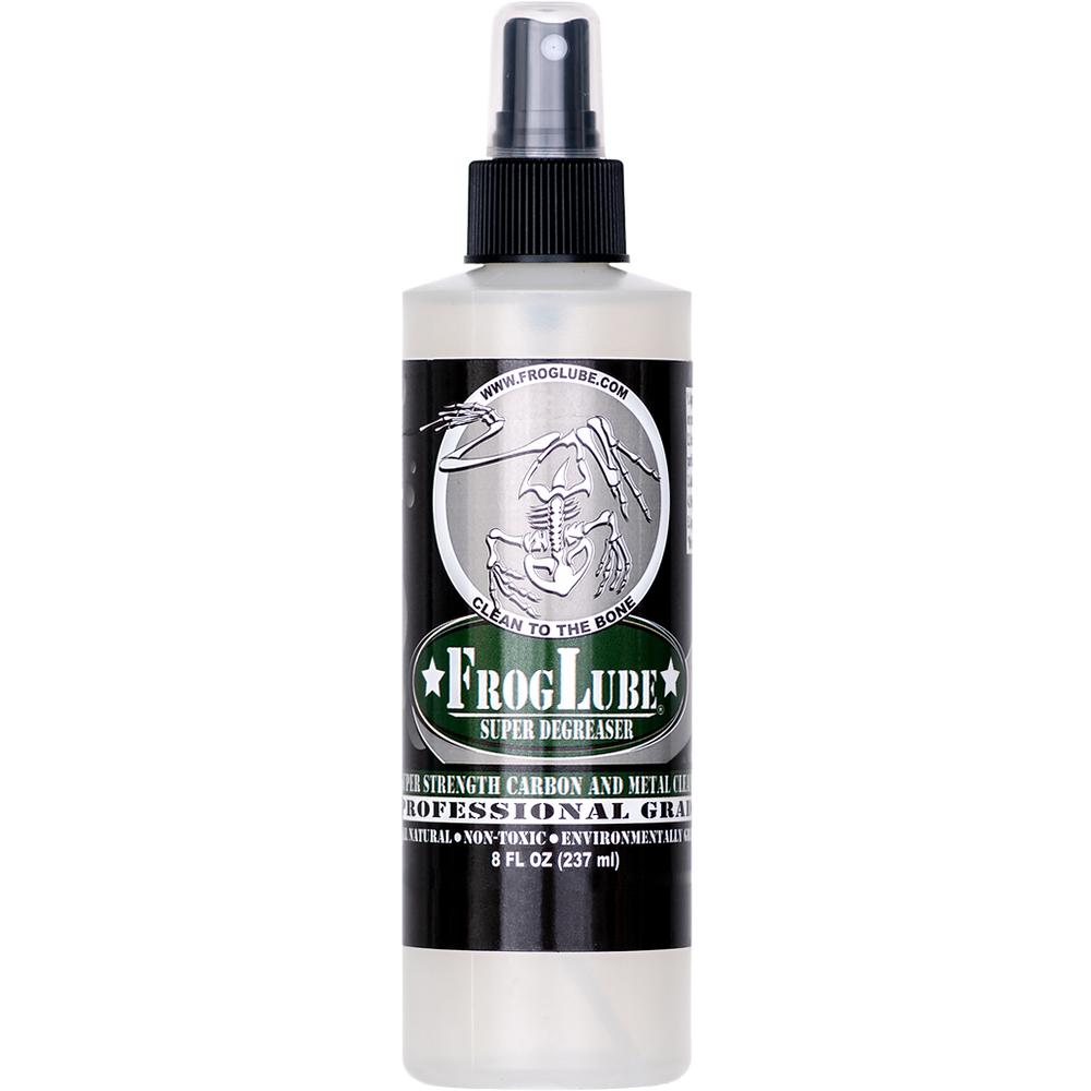 Froglube Super Degreaser Spray 8 oz Bottle Picture of Audeo Sum Inc DBA FrogLube FROGLUBE SUPER DEGREASER 8 OZ SPRAY