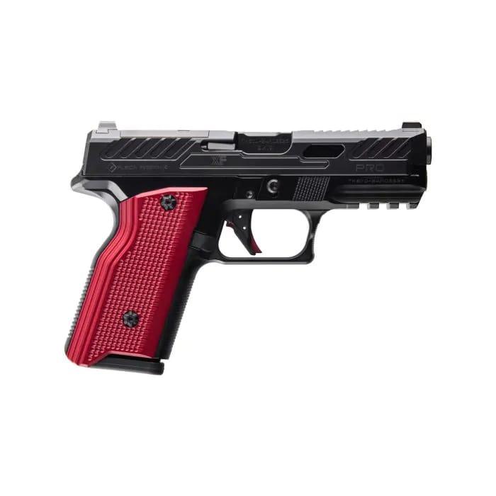 Fusion Firearms XF PRO Black Handgun 9mm Luger 15rd Magazines(2) 4" Barrel Interchangeable Black/Red Grips Picture of Fusion Firearms Fusion Firearms XF PRO Black 9mm 4" 15 RD