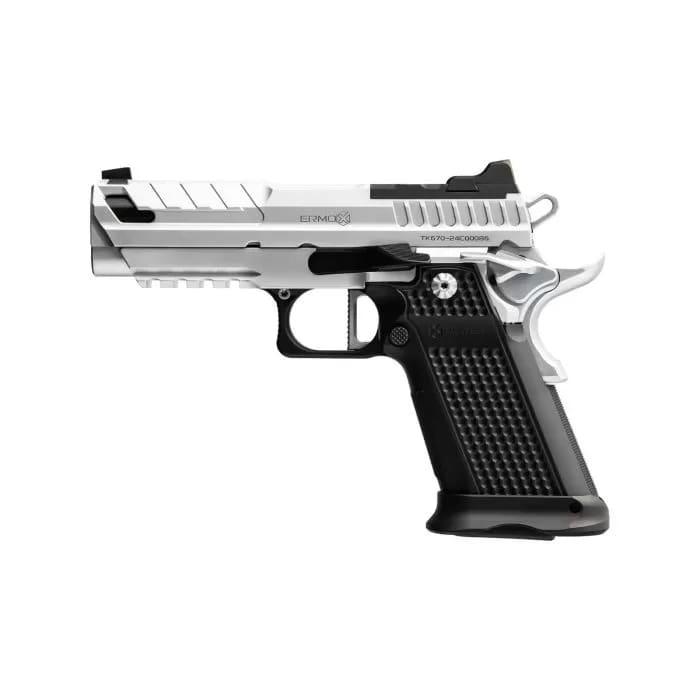 Fusion Firearms XP Pro 9 Handgun 9mm Luger 17rd magazines(2)  4'' Barrel RMR Optic Ready Chrome Picture of Fusion Firearms Fusion Firearms X-Power Chrome 9mm 4'' (2) 17RND Mags