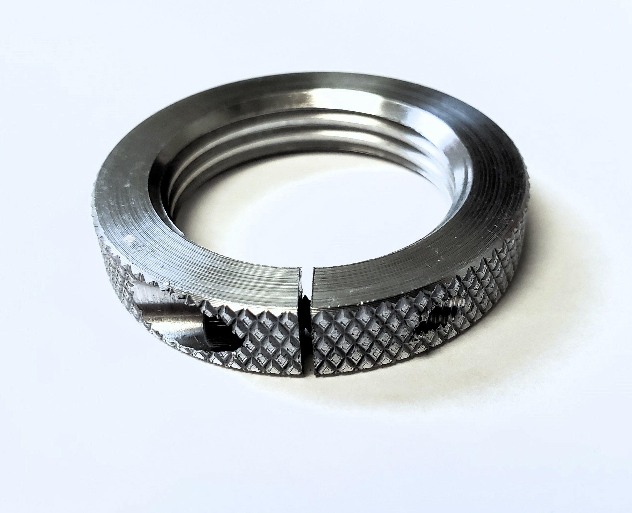 Forster 1-1/4" Crossbolt Die Lock Ring for Co-Ax XL 6/pk Picture of Forster Products Six pack Forster 1 ¼? Crossbolt Die Lock Ring for Co-Ax XL