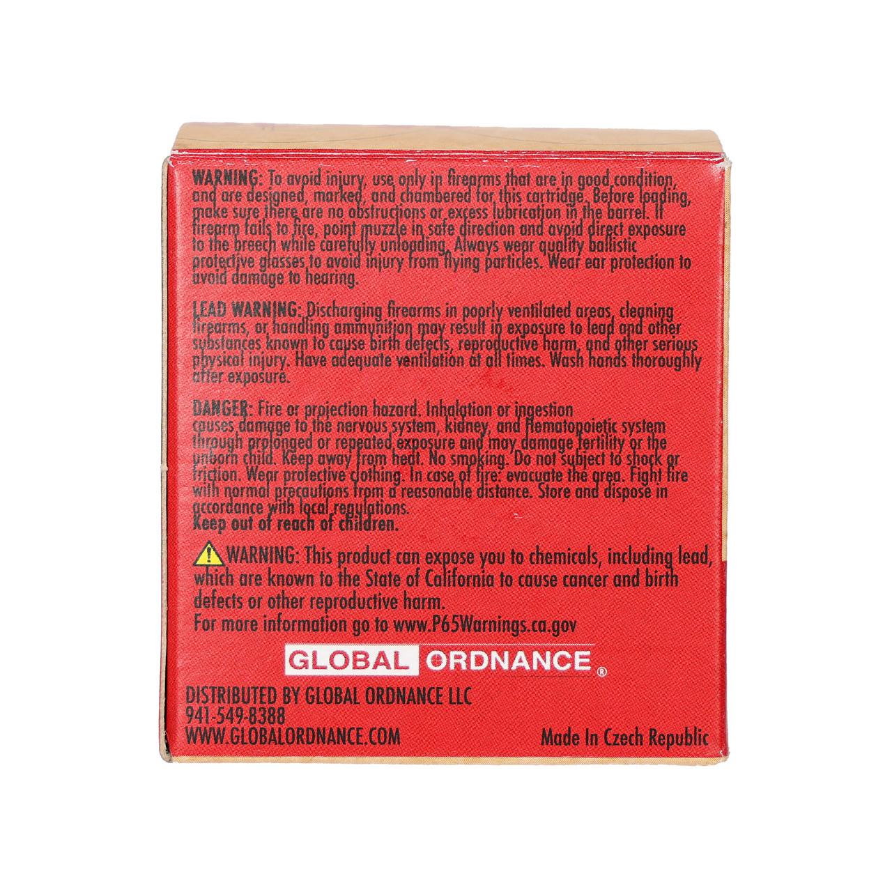 Global Ordnance Rifle Ammunition 5.45x39mm 55gr FMJ 2854 fps 30/ct Picture of Global Ordnance Global Ordnance 5.45x39mm 55gr FMJ Brass 30rd Box