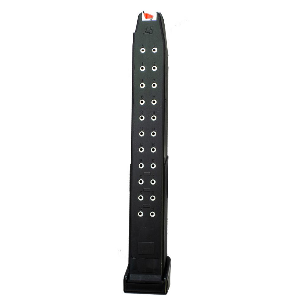Global Ordnance Handgun Magazine for Glock .45 ACP 26/rd Picture of Global Ordnance Global Ordnance Magazine Glock Type 26rd .45 ACP Black