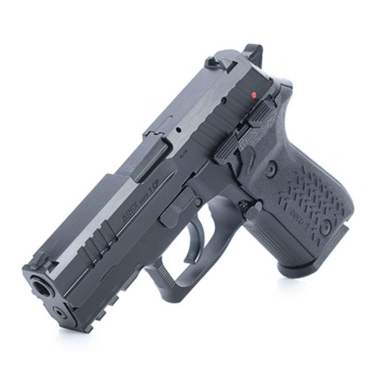 Arex Zero 1 Compact Handgun 9mm Luger 15rd Magazines(2) 3.85" Barrel Black Picture of Global Ordnance Arex Zero 1 Compact 9mm 15+1/ Black
