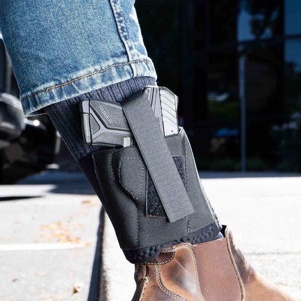 Galco Cop Ankle Band Ankle Holster for Sig Sauer P230/P232 Black RH Picture of Galco International Ltd. COP ANKLE BAND SIG P230-232