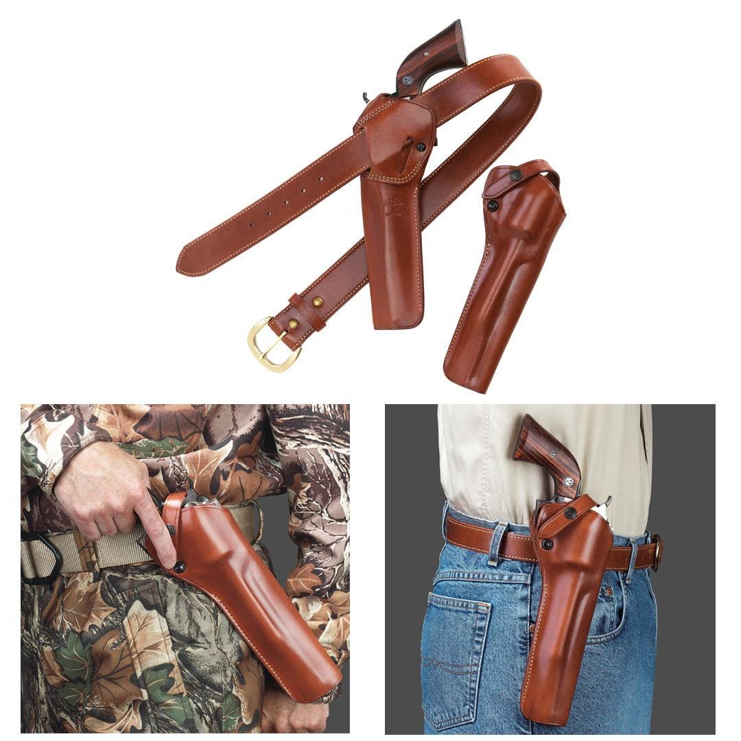 Galco SAO Strongside/Crossdraw Belt Holster for Ruger Vaquero 7.5" Tan RH Picture of Galco International Ltd. S/A OUTDOORSMAN RH TAN 7 1/2 S.B