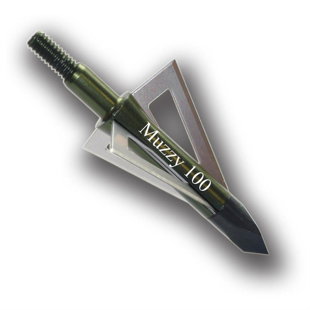 Muzzy 3-Blade Standard Broadhead 100gr 6/pk Picture of Feradyne Outdoors Muzzy Broadheads Standard 6/pk 100 gr 3 blade
