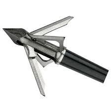 Muzzy Trocar 4-blade HBX Crossbow Hybrid Broadhead 1" X 1 5/8" Cut 100gr 3/pk Picture of Feradyne Outdoors TROCAR HBX- CROSSBOW HYBRID BROADHEAD 1" X 1 5/8" CUT 4 BLADE 100 GRAIN