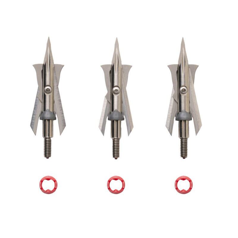 Feradyne Rage Black Series Trypan Broadheads 1.75" 3/ct Picture of Feradyne Outdoors RAGE Broadheads Black Series Trypan 1.75in 3pk