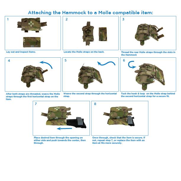 Blue Force Gear The Shear Hammock Tourniquet Hammock Black Picture of Blue Force Gear The Shear Hammock - Black