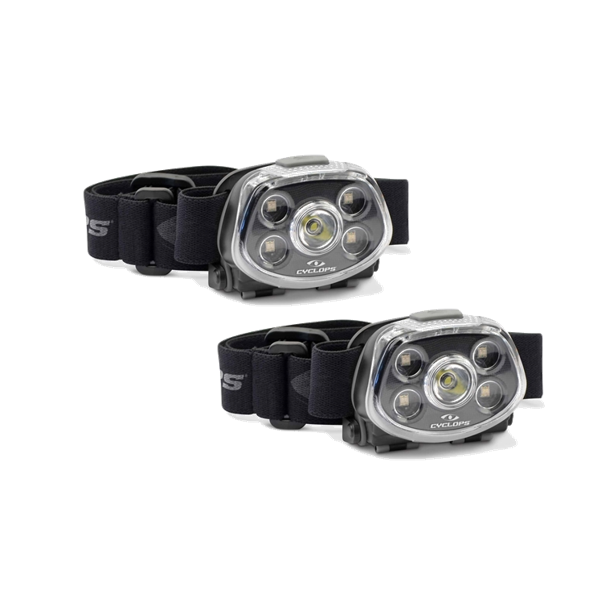 Cyclops Force XP Headlamp 350 Lumens Black 2/ct Picture of Gsm CYCLOPS FORCE XP 350 LM HEADLAMP / 2 PACK