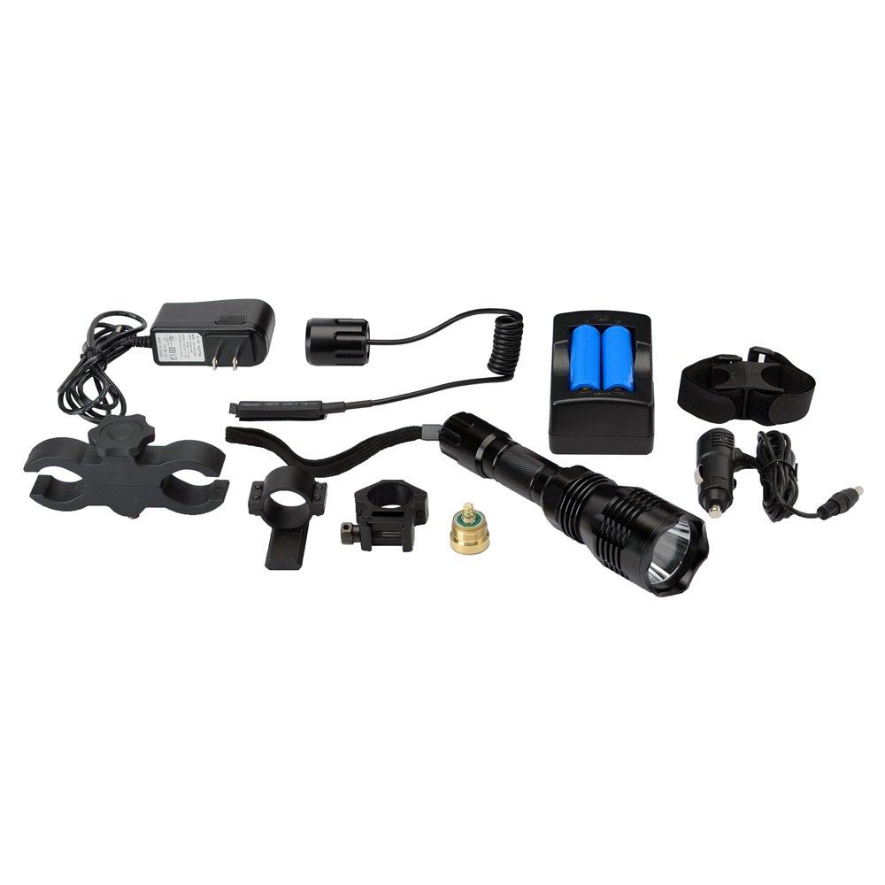 Cyclops Varmint Light Kit - Gun Mounted Red/Green LED / 250 Lumen / Rechargeable Picture of Gsm CYCLOPS VARMINT LIGHT 250 LUMEN FLASHLIGHT/GREEN & RED LED/RECHARGEABLE