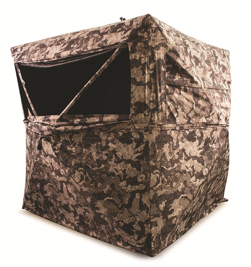 HME 3-Person Pop-Up Ground Blind 75x75x67" Cervidae Camo Picture of Gsm 3-PERSON HUB GROUND BLIND 75" X 75" X 67" - Cervidae Camo
