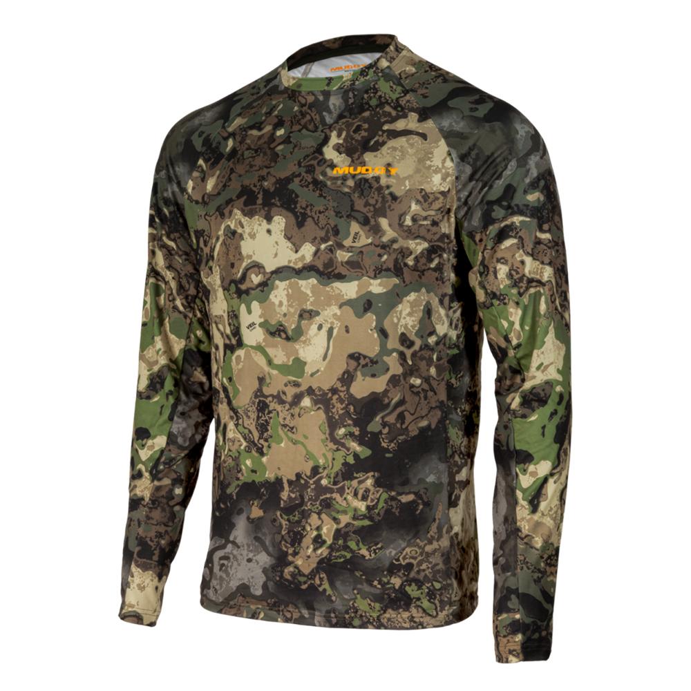 Muddy Base Layer Crew Long Sleeve Shirt Veil Canyon Hybrid L Picture of Gsm BASE LAYER CREW TOP VEIL CANYON HYBRID LARGE