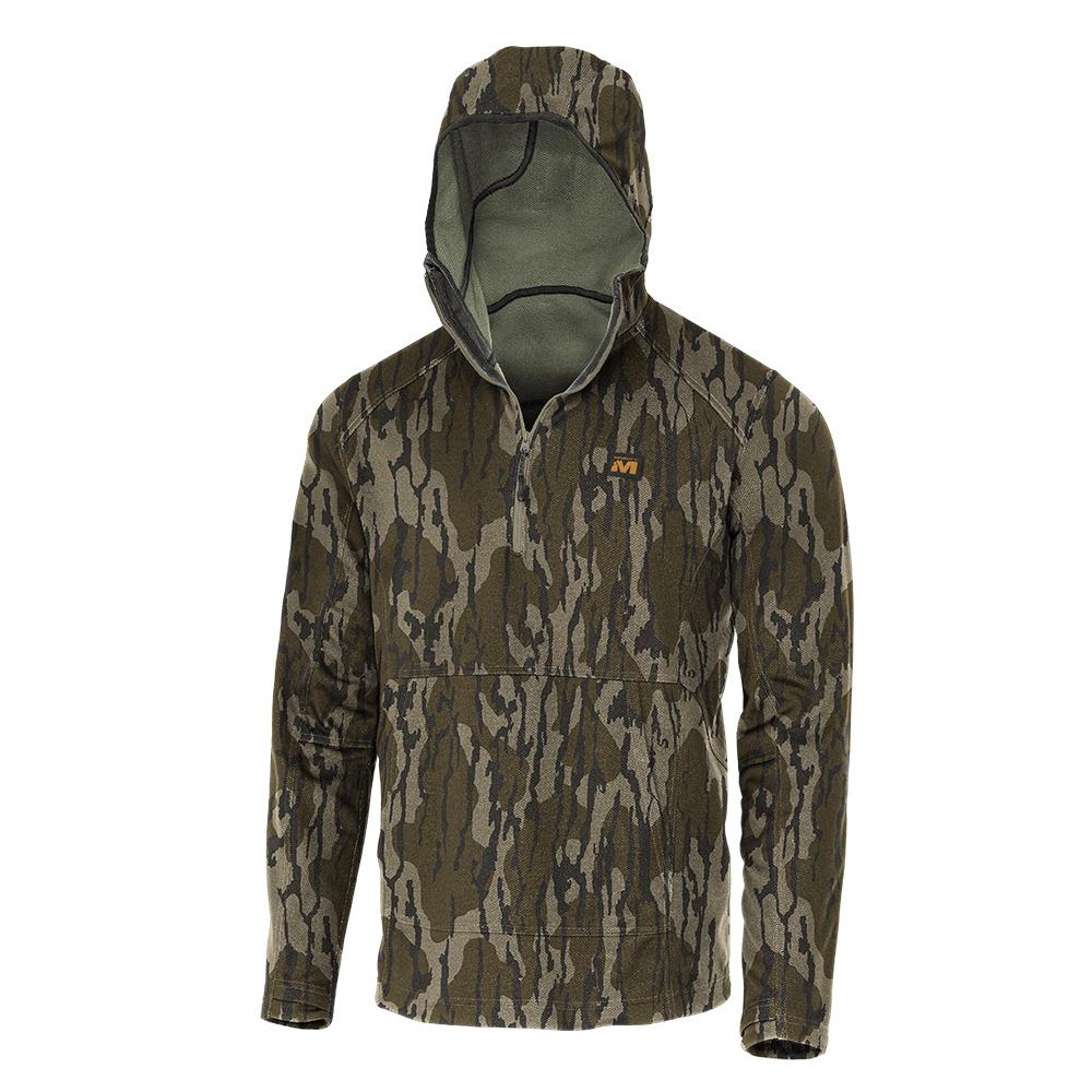 Muddy DV8 Quest Midweight Quarter Zip Hoodie Mossy Oak Bottomland S Picture of Gsm DV8 QUEST MIDWEIGHT QUARTER ZIP HOODIE MOSSY OAK BOTTOMLAND SMALL
