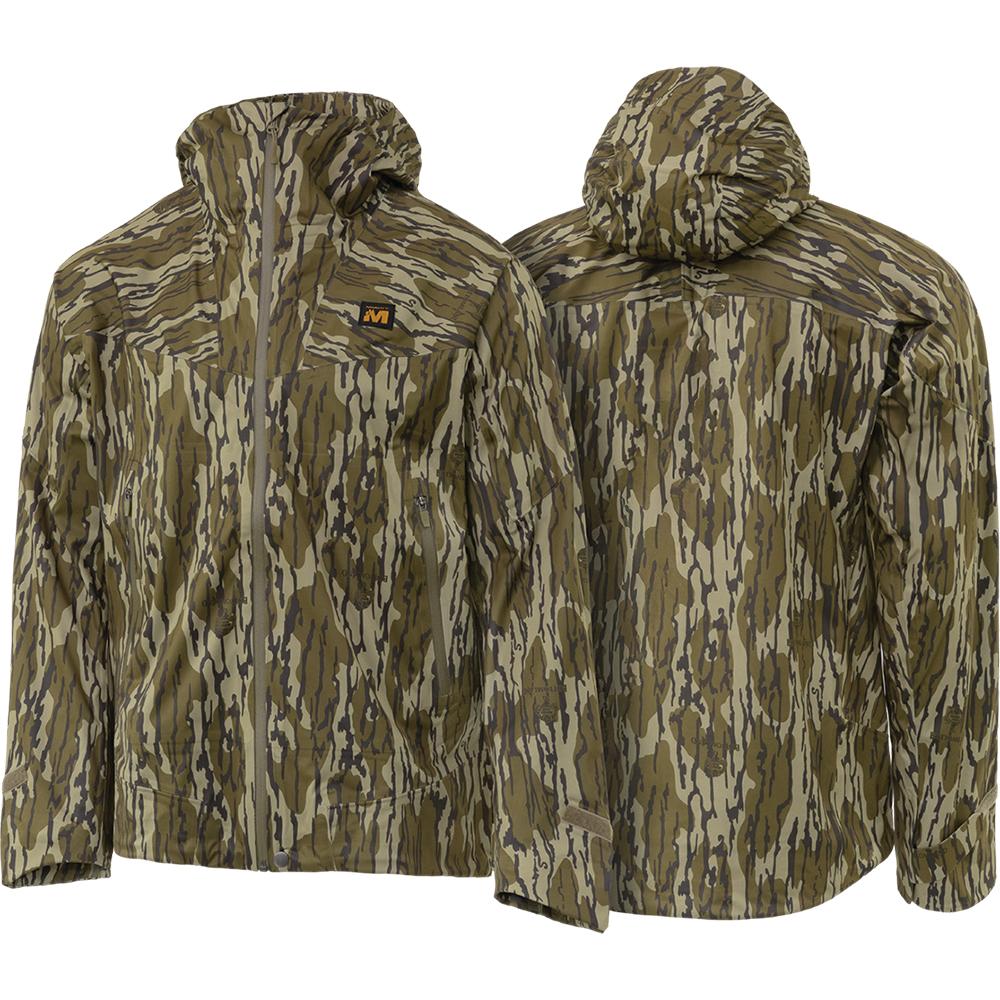 Muddy DV8 Cyclone 3L Rain Jacket Mossy Oak Bottomland XL
