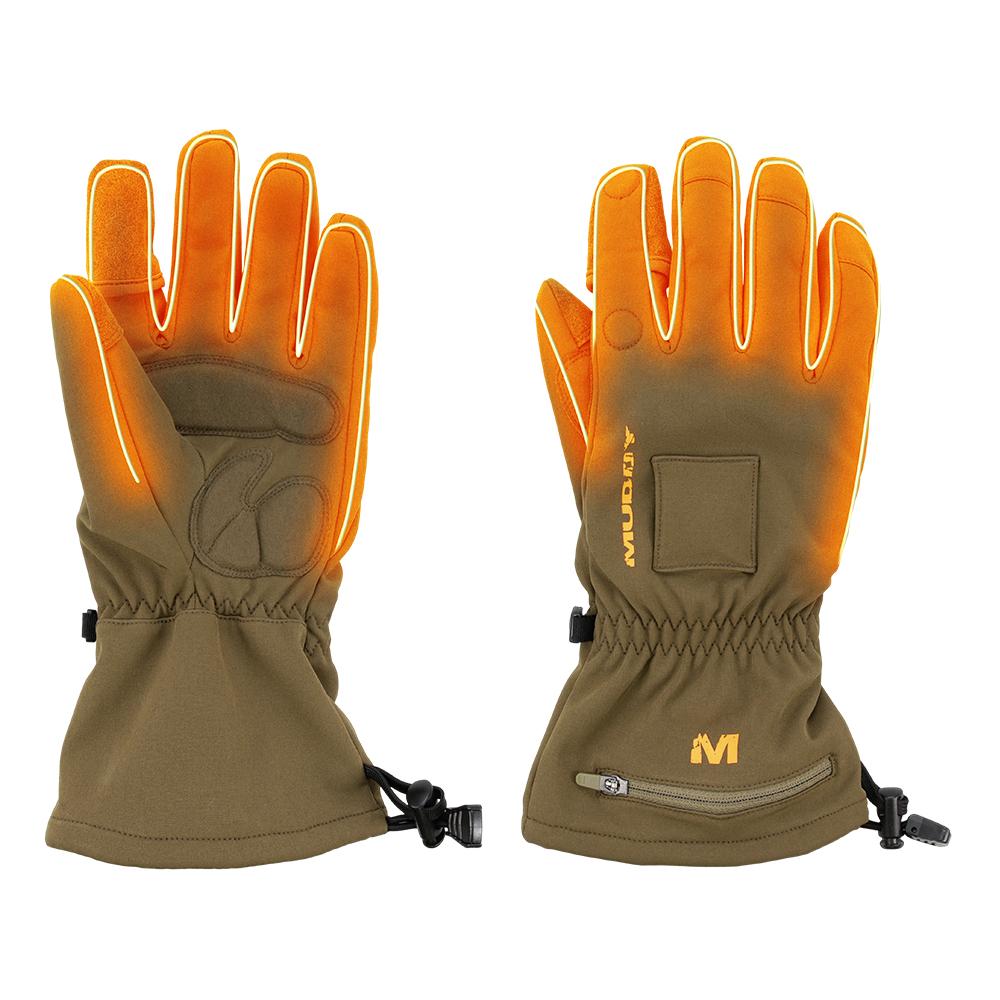 Muddy Nucleus Heated Softshell Gloves Brown Clay L Picture of Gsm NUCLEUS HEATED SOFTSHELL GLOVE BROWN CLAY LARGE