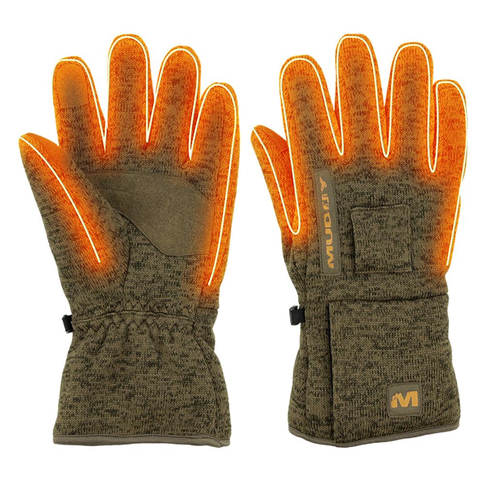 Muddy Nucleus Heated Midweight Glove Brown Clay L Picture of Gsm NUCLEUS HEATED MIDWEIGHT GLOVE BROWN CLAY LARGE