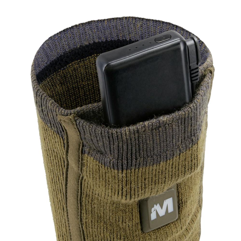 Muddy Nucleus Heated Socks Brown Clay M/L Picture of Gsm NUCLEUS HEATED SOCKS BROWN CLAY MEDIUM LARGE