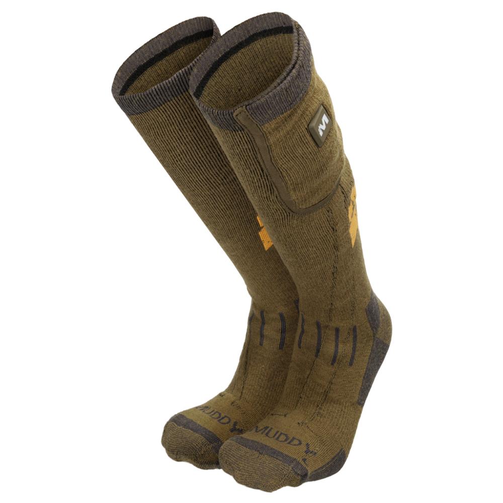 Muddy Nucleus Heated Socks Brown Clay L/XL Picture of Gsm NUCLEUS HEATED SOCKS BROWN CLAY LARGE XL