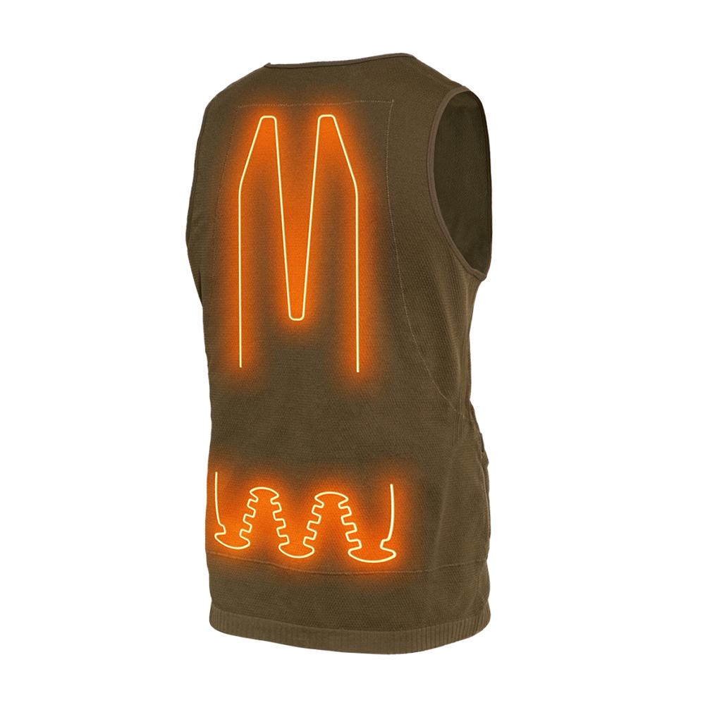 Muddy Nucleus Heated Hunting Vest Brown Clay L Picture of Gsm NUCLEUS HEATED VEST BROWN CLAY LARGE