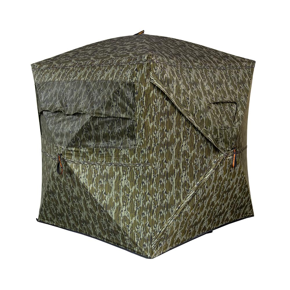 Muddy Infinity Evo Ground Blind Mossy Oak Bottomland Picture of Gsm INFINITY EVO 58x58'' FOOTPRINT 74'' WIDTH 69'' TALL 17.2LB MO BTMLND