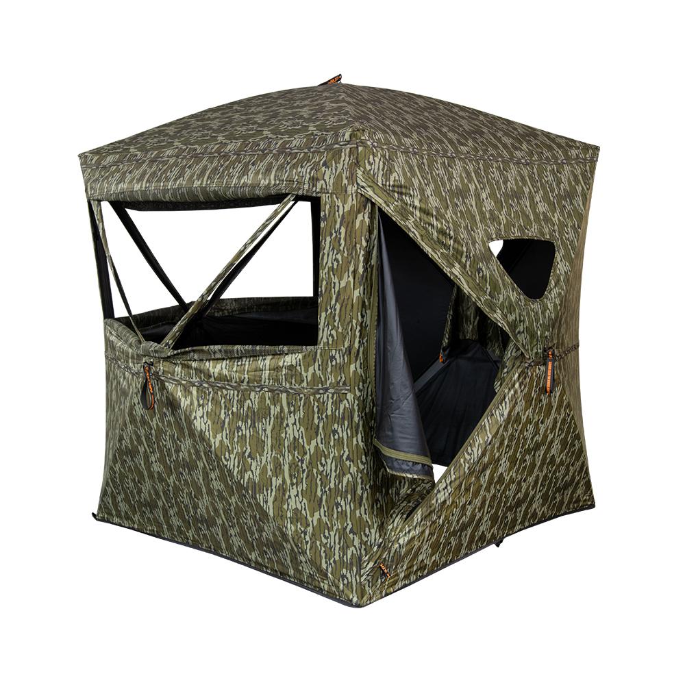 Muddy Infinity Evo Ground Blind Mossy Oak Bottomland Picture of Gsm INFINITY EVO 58x58'' FOOTPRINT 74'' WIDTH 69'' TALL 17.2LB MO BTMLND