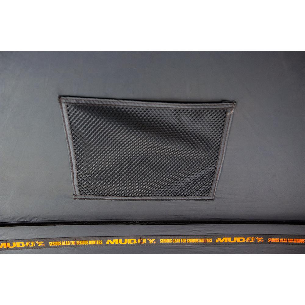 Muddy Infinity Evo Ground Blind Mossy Oak Bottomland Picture of Gsm INFINITY EVO 58x58'' FOOTPRINT 74'' WIDTH 69'' TALL 17.2LB MO BTMLND