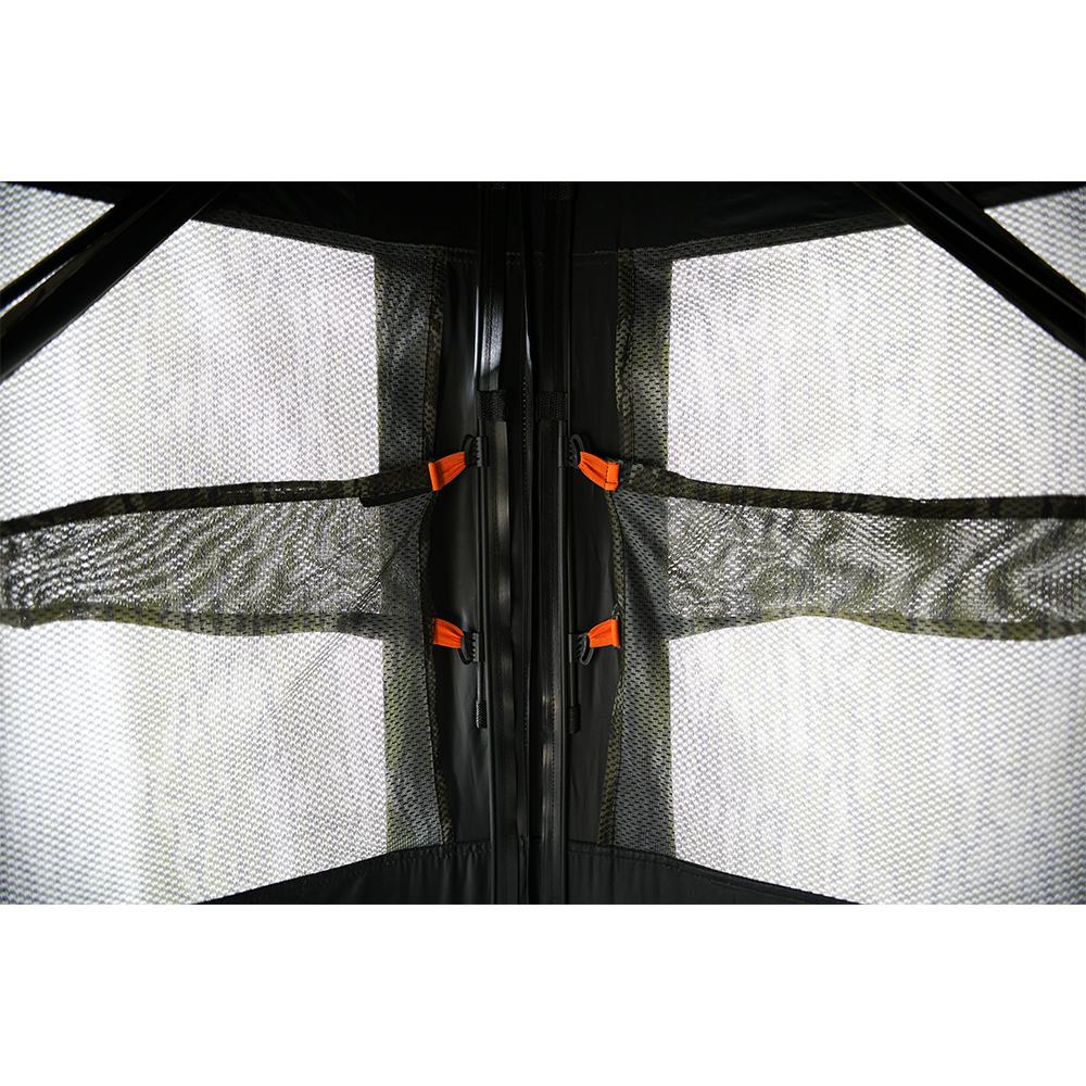 Muddy Infinity Evo MAX Ground Blind Mossy Oak Bottomland Picture of Gsm INFINITY EVO MAX 65x65'' FOOTPRINT 82'' WIDTH 72'' TALL 20LB MO BTMLND