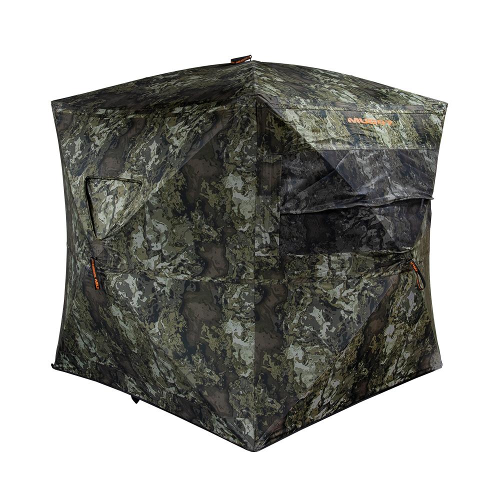 Muddy Infinity Evo MAX Ground Blind Veil Canyon Grey Picture of Gsm INFINITY EVO MAX 65x65'' FOOTPRINT 82'' WIDTH 72'' TALL 20LB VEIL CNYN GREY