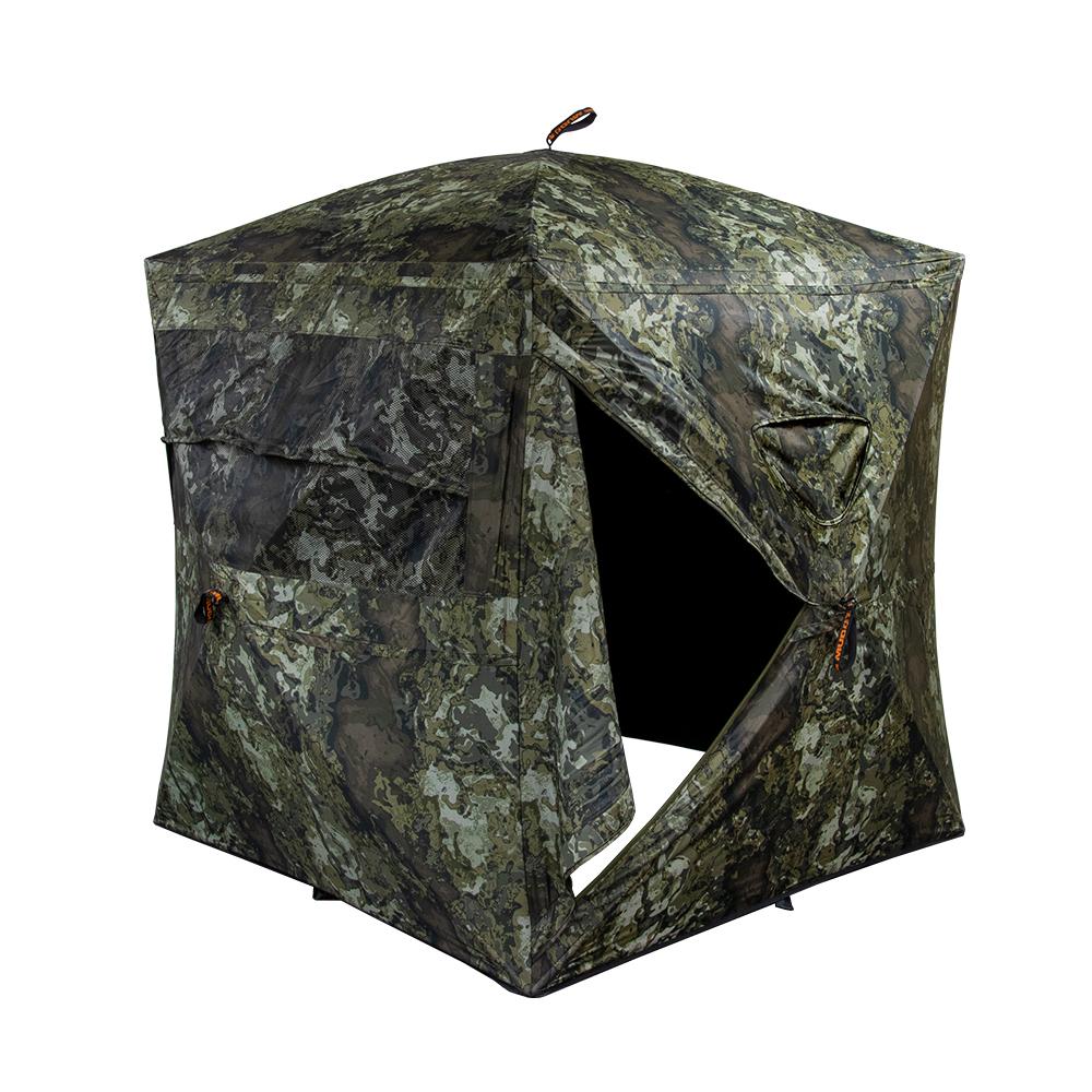 Muddy Infinity Evo Ground Blind Veil Canyon Grey Picture of Gsm INFINITY EVO 58x58'' FOOTPRINT 74'' WIDTH 69'' TALL 17.2LB VEIL CNYN GREY
