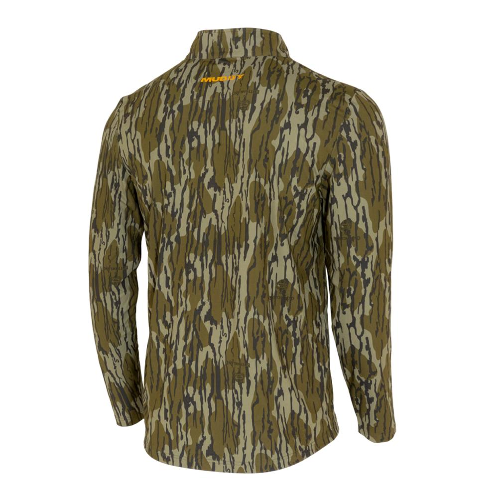 Muddy TR Lightweight Quarter Zip Long Sleeve Shirt Mossy Oak Bottomland 2XL Picture of Gsm TRX LIGHTWEIGHT QUARTER ZIP MOSSY OAK BOTTOMLAND 2XL