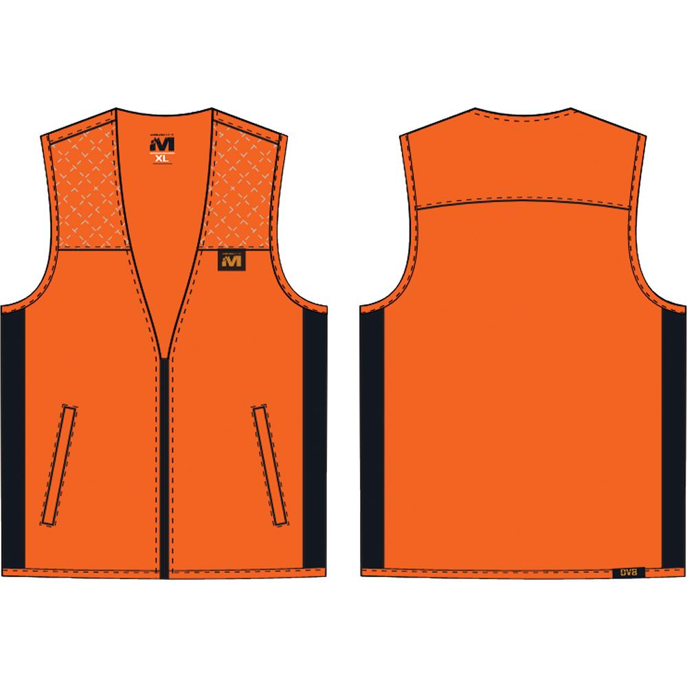 Muddy DV8 Lightweight Hunting Vest Blaze Orange 3XL Picture of Gsm DV8 LIGHTWEIGHT VEST BLAZE ORANGE 3XL