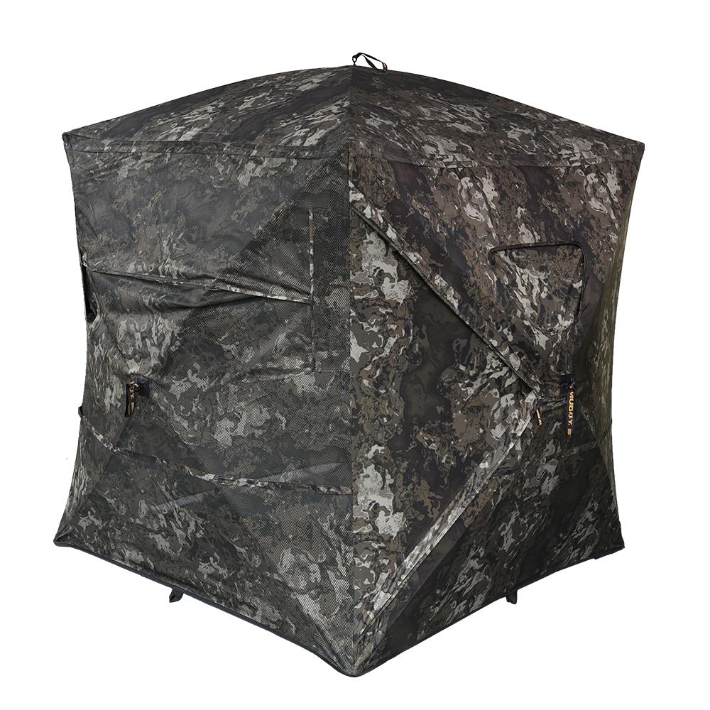 Muddy Prevue Evo MAX Ground Blind Veil Canyon Grey Picture of Gsm PREVUE EVO MAX 58x58'' FOOTPRINT 73'' WIDTH 66'' TALL 14LB VEIL CNYN GREY
