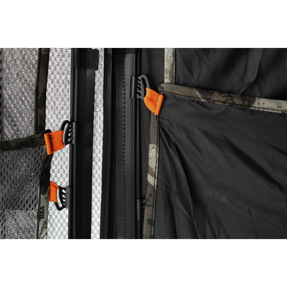 Muddy Prevue Evo MAX Ground Blind Veil Canyon Grey Picture of Gsm PREVUE EVO MAX 58x58'' FOOTPRINT 73'' WIDTH 66'' TALL 14LB VEIL CNYN GREY