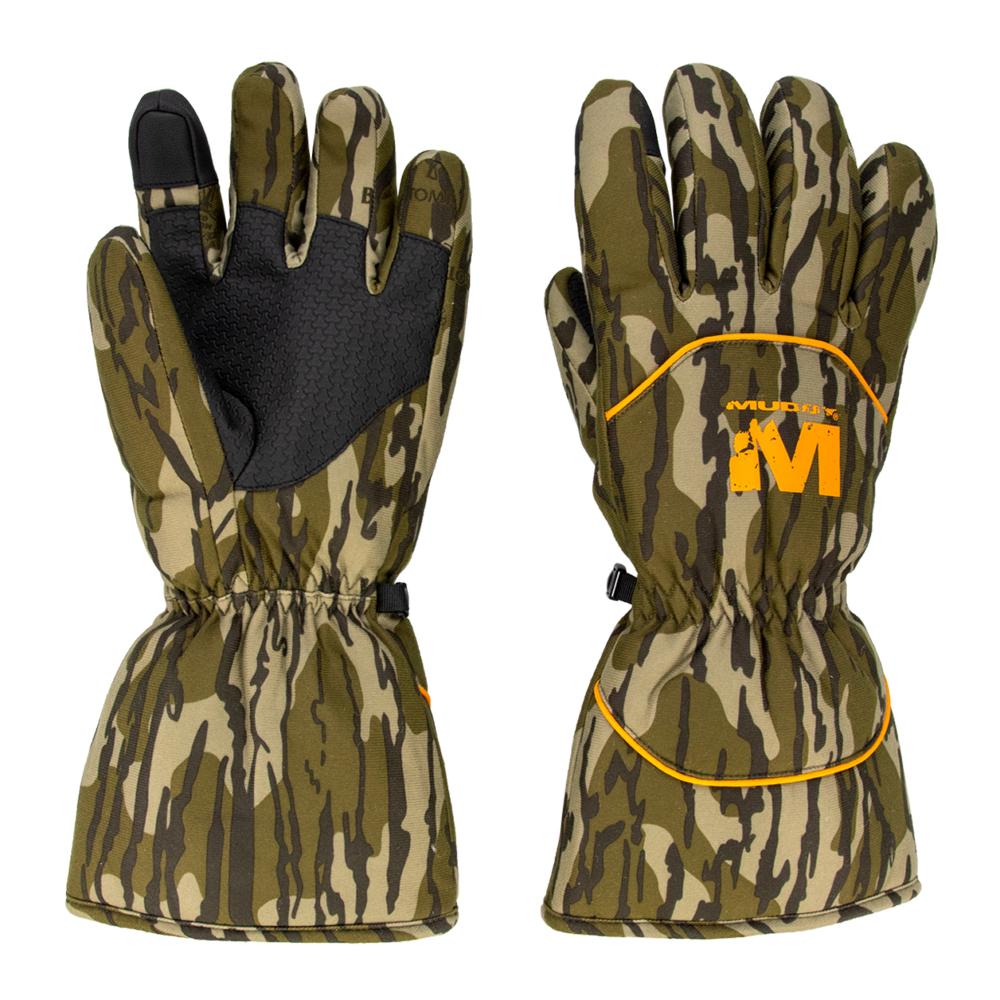 Muddy Waterproof Insulated Gloves Mossy Oak Bottomland M Picture of Gsm WATERPROOF INSULATED GLOVE MOSSY OAK BOTTOMLAND MEDIUM
