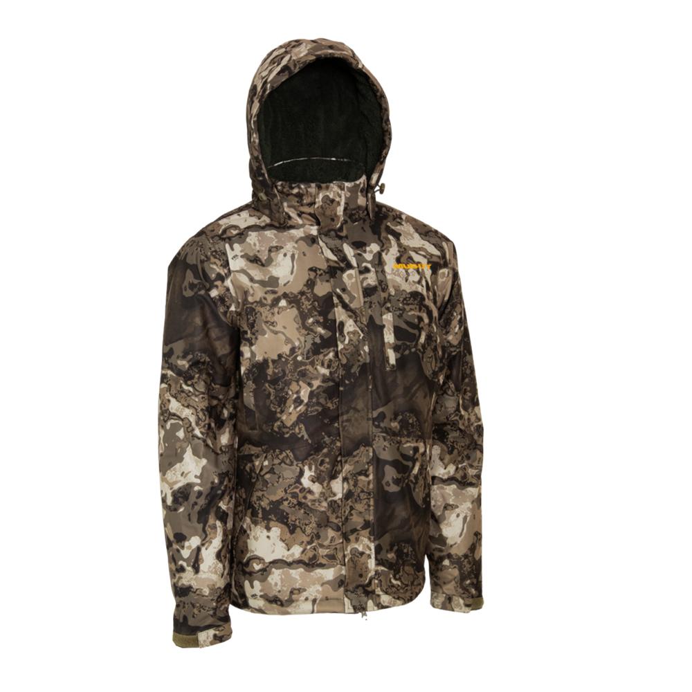 Muddy TRX Waterproof Sherpa Fleece Jacket Veil Canyon Grey L Picture of Gsm TRX WATERPROOF SHERPA FLEECE JACKET VEIL CANYON GREY LARGE