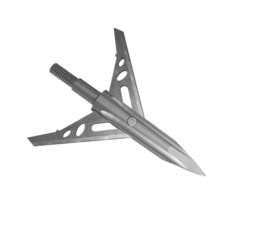 NAP Verdict 100 Mechanical Broadhead 100gr 2" Cutting Dia 400 FPS 3/pk Picture of Gsm VERDICT BROADHEAD / 100 GRAIN / 2in CUTTING DIAMETER / 400 FPS / 3 PACK